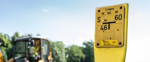 Bauarbeiten und Hinweisschilder im Erdgasverteilnetz der MITNETZ GAS Bauarbeiten und Hinweisschilder im Erdgasverteilnetz der MITNETZ GAS
