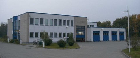 Servicecenter in Bad Düben - Außenaufnahme bei diesigem Wetter Servicecenter in Bad Düben - Außenaufnahme bei diesigem Wetter