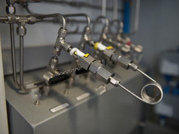 Silberne Anlage - Nahaufnahme Silberne Anlage - Nahaufnahme