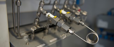 Silberne Anlage - Nahaufnahme Silberne Anlage - Nahaufnahme